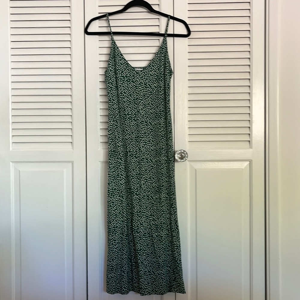 Reformation dress (size 0), green with spaghetti straps